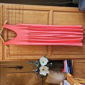 NWT Motherhood Maternity Coral Jumpsuit, Size M